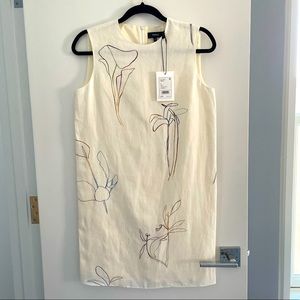 NWT Theory Column Linen Shift Dress 00